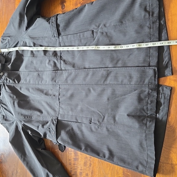 NWOT Kirkland Charcoal Hooded Trench Coat Jacket Raincoat Size XL - Picture 12 of 12